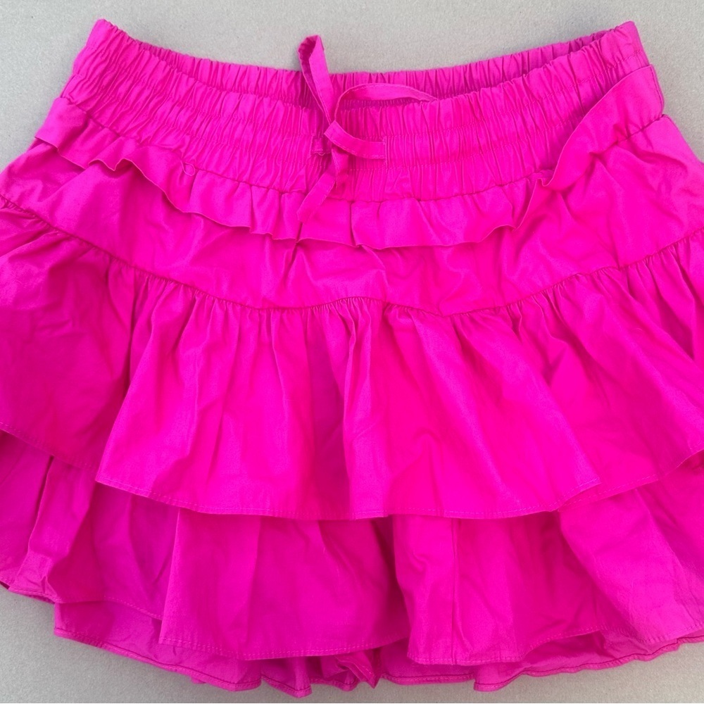Pink Ruffled Women's Skirt - Picture 3 of 11